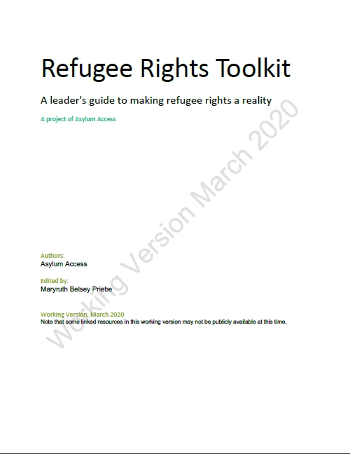 Asylum Access Refugee Rights Toolkit (2020)